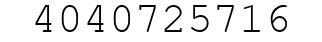 Number 4040725716.
