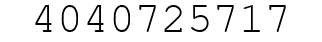 Number 4040725717.