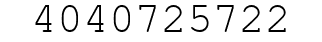Number 4040725722.