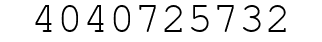 Number 4040725732.
