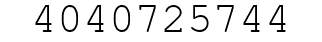 Number 4040725744.