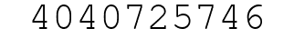 Number 4040725746.