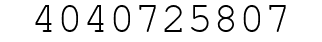 Number 4040725807.