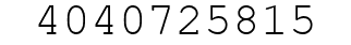 Number 4040725815.