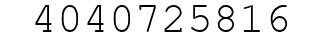Number 4040725816.