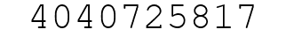 Number 4040725817.