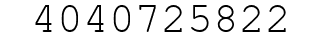 Number 4040725822.
