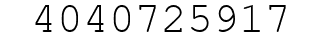 Number 4040725917.