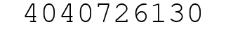 Number 4040726130.
