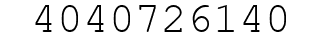 Number 4040726140.