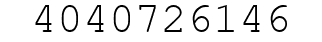 Number 4040726146.