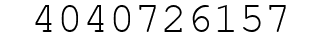 Number 4040726157.