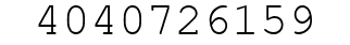 Number 4040726159.