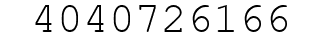 Number 4040726166.
