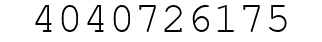 Number 4040726175.