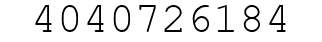 Number 4040726184.