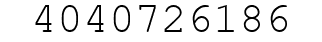 Number 4040726186.