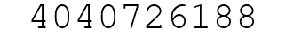 Number 4040726188.