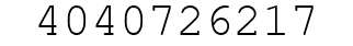 Number 4040726217.