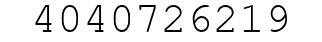 Number 4040726219.