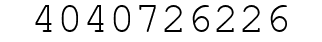 Number 4040726226.
