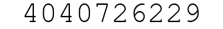 Number 4040726229.