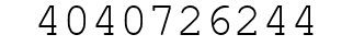 Number 4040726244.