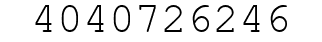 Number 4040726246.