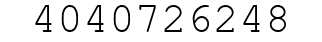 Number 4040726248.