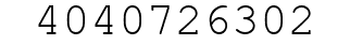 Number 4040726302.