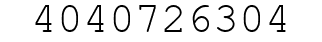 Number 4040726304.