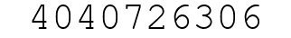 Number 4040726306.
