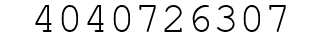 Number 4040726307.