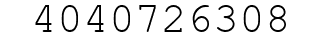 Number 4040726308.