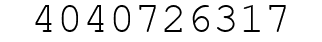 Number 4040726317.