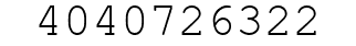 Number 4040726322.