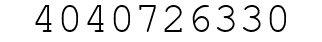 Number 4040726330.
