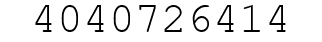 Number 4040726414.