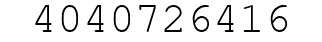 Number 4040726416.