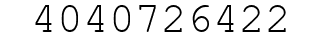 Number 4040726422.