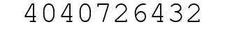Number 4040726432.