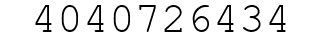 Number 4040726434.
