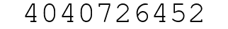 Number 4040726452.