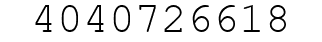 Number 4040726618.