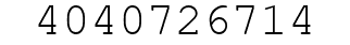 Number 4040726714.