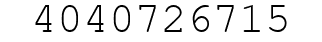 Number 4040726715.