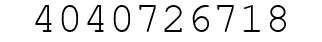 Number 4040726718.