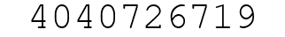 Number 4040726719.