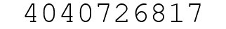 Number 4040726817.