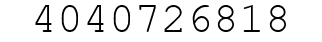 Number 4040726818.